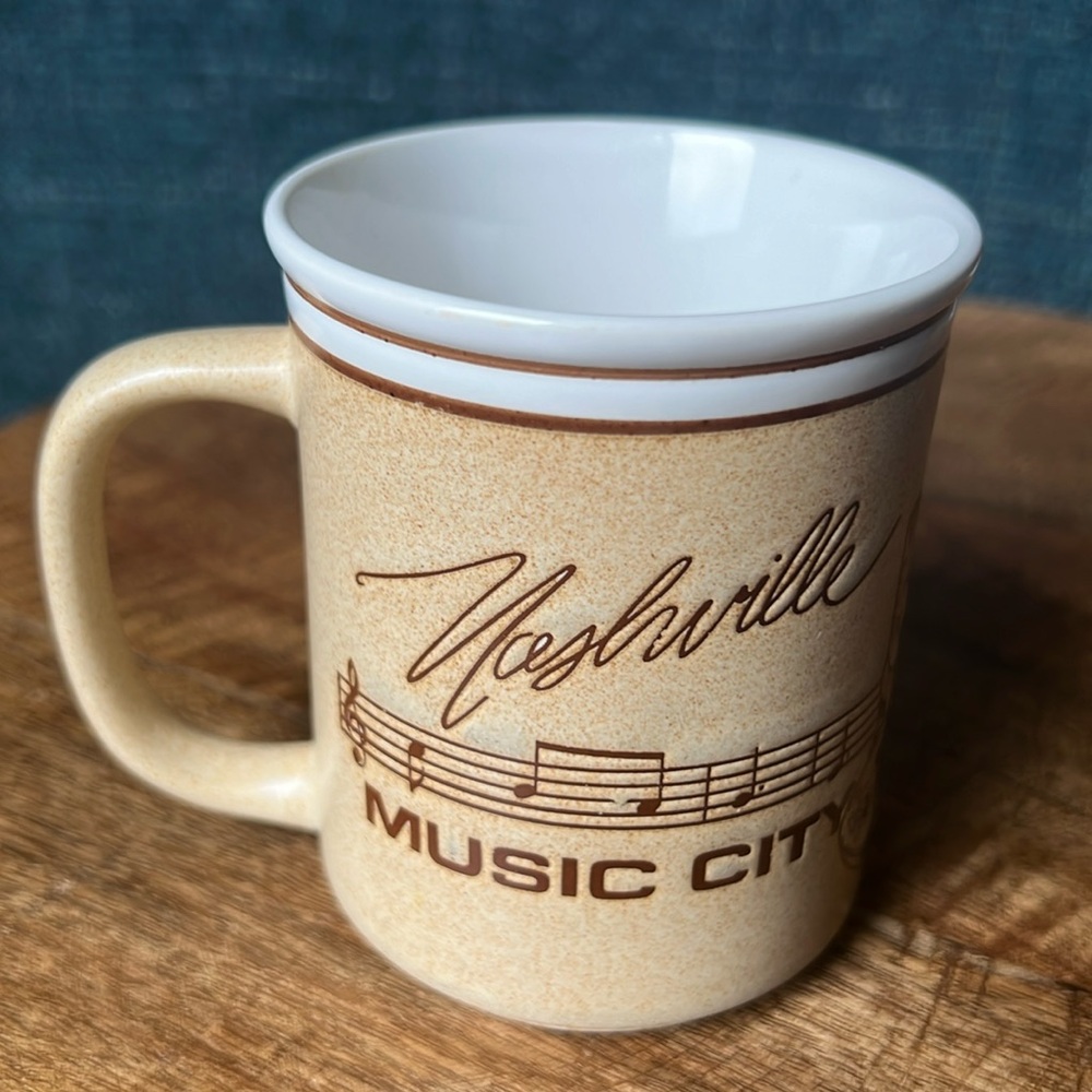 Nashville Music City embossed collector’s mug